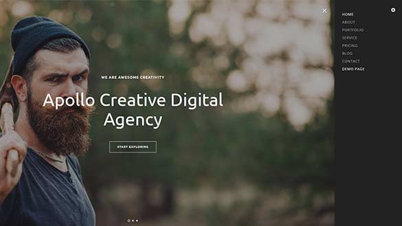 Header Sidebar Menu